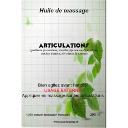 Huile de massage Articulations