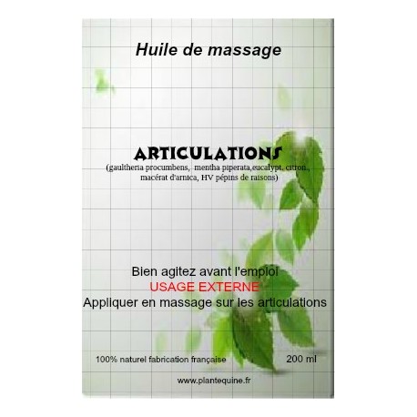 Huile Articulations